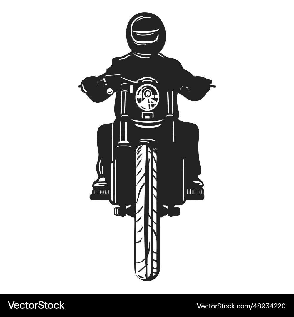 Motorbike rider icon Motorbike rider icon vector image