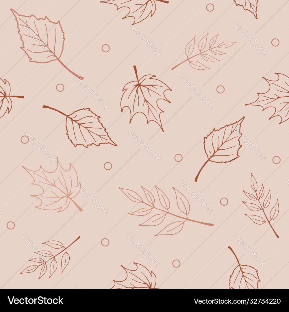 Seamless pattern abstract autumn elements Seamless pattern abstract autumn elements vector image