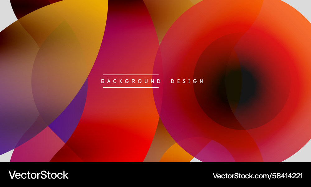 Abstract Colorful Circle Gradient Vector Image