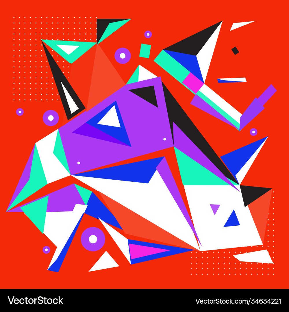 Abstract modern triangles background pattern vector image