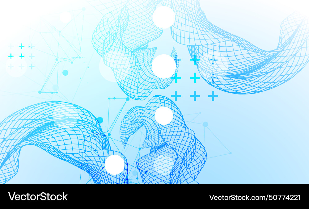 Abstract wave is made in a frame style template Abstract wave is made in a frame style template vector image