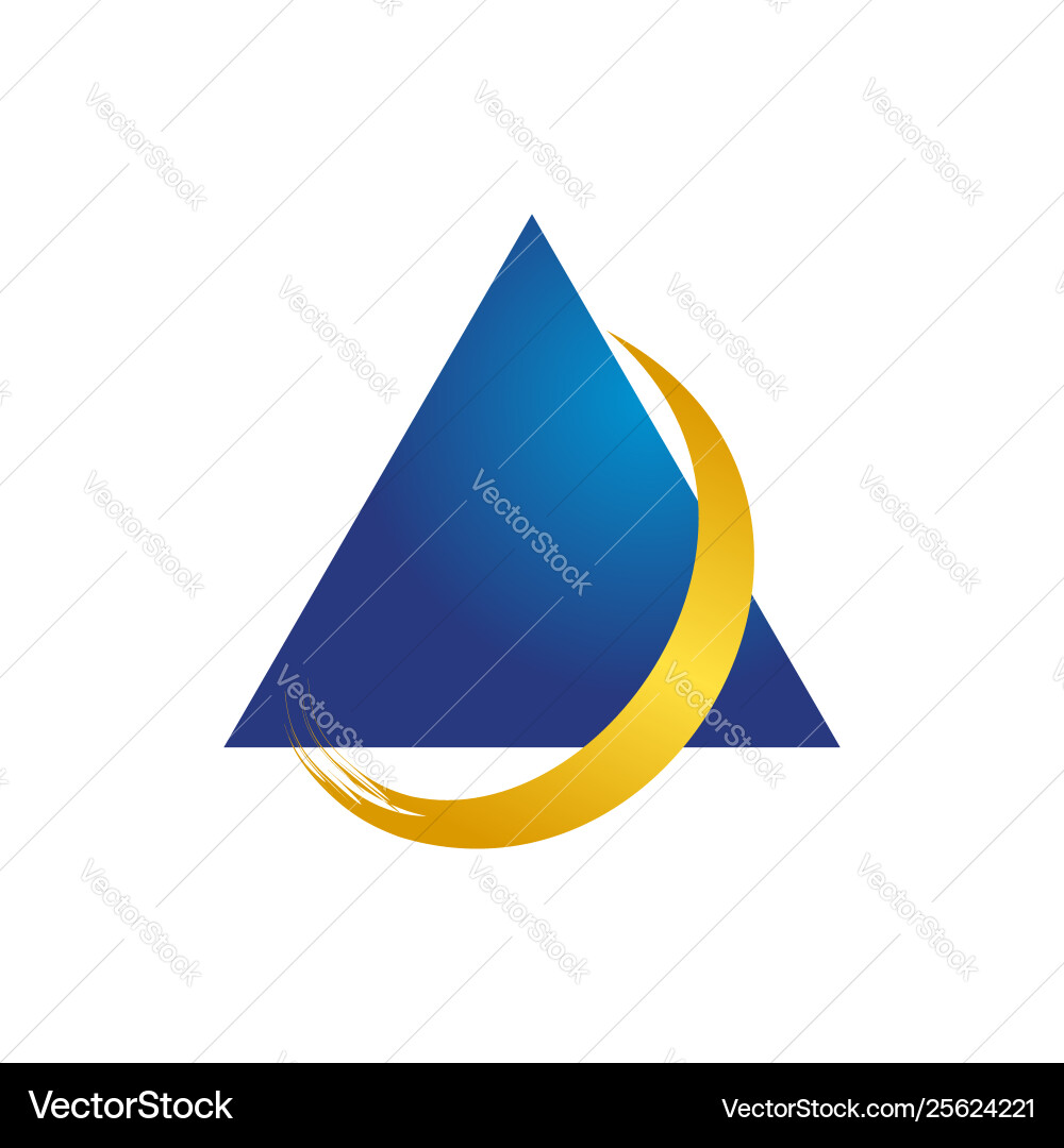 Arc swoosh flashes triangle shape symbol design Arc swoosh flashes triangle shape symbol design vector image