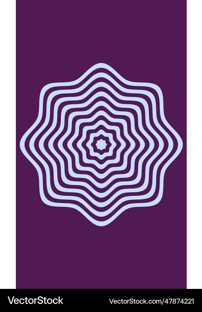 Circular pattern design element shape in the form Circular pattern design element shape in the form Vector Image