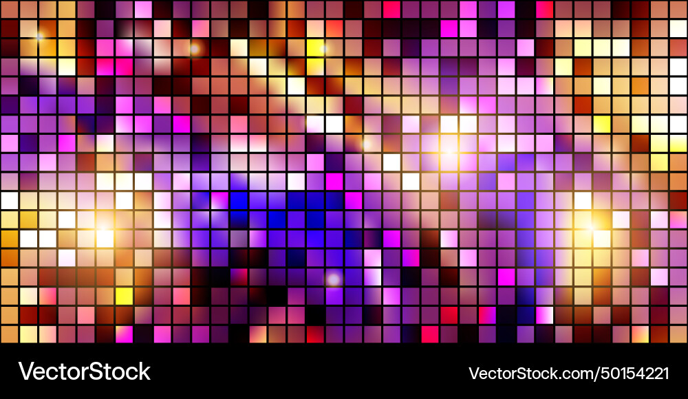 Disco ball sparkiling pattern with mirror Disco ball sparkiling pattern with mirror vector image