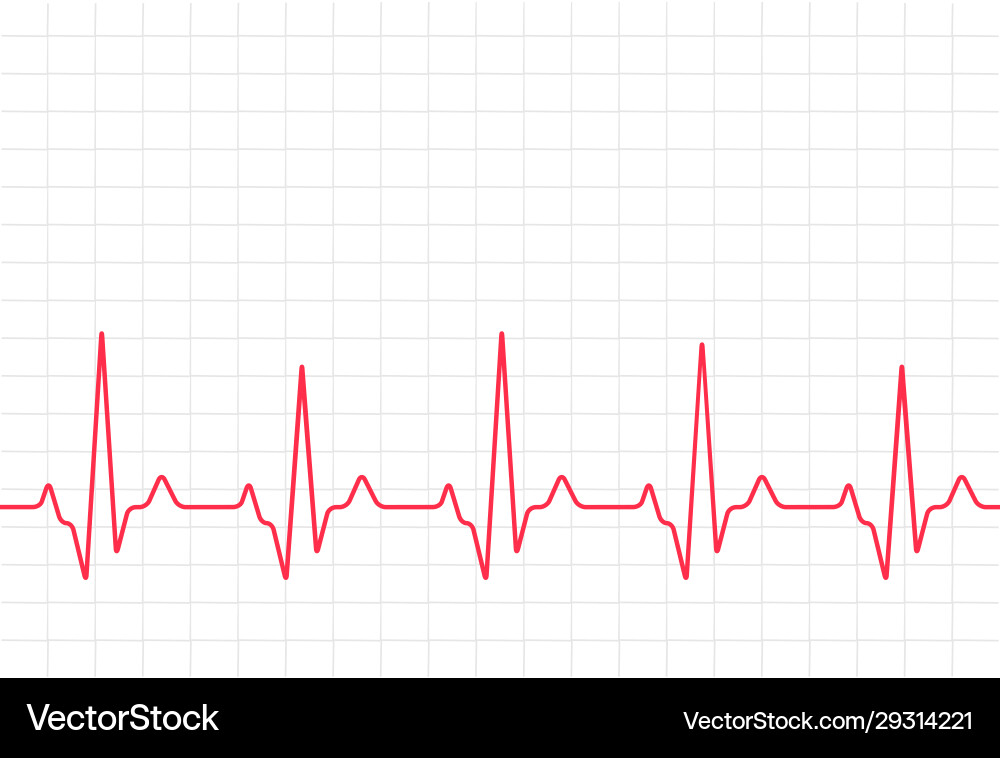 Ecg heartbeat monitor cardiogram heart pulse line Ecg heartbeat monitor cardiogram heart pulse line vector image
