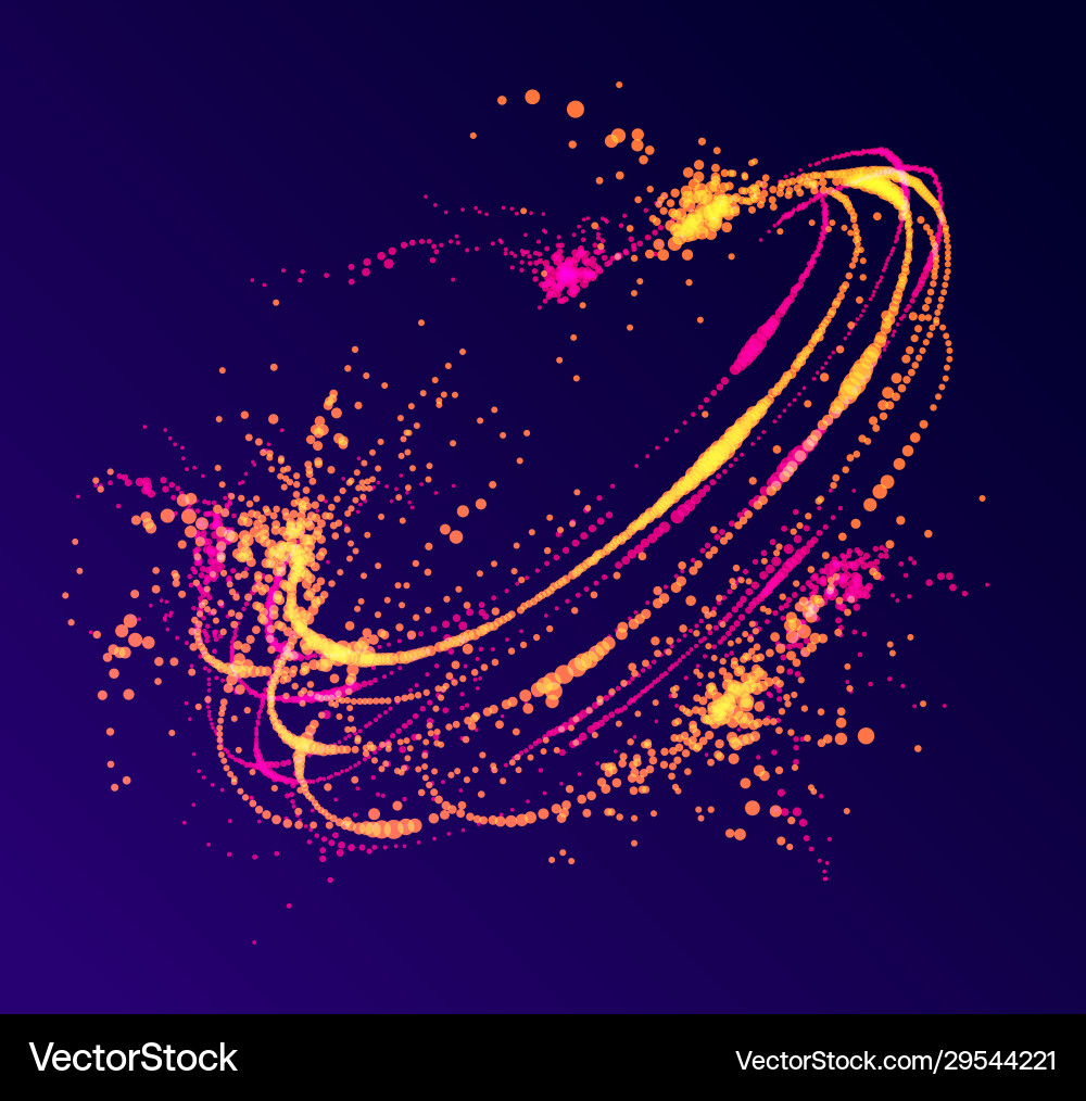 Flowing Particle Vortex vector image