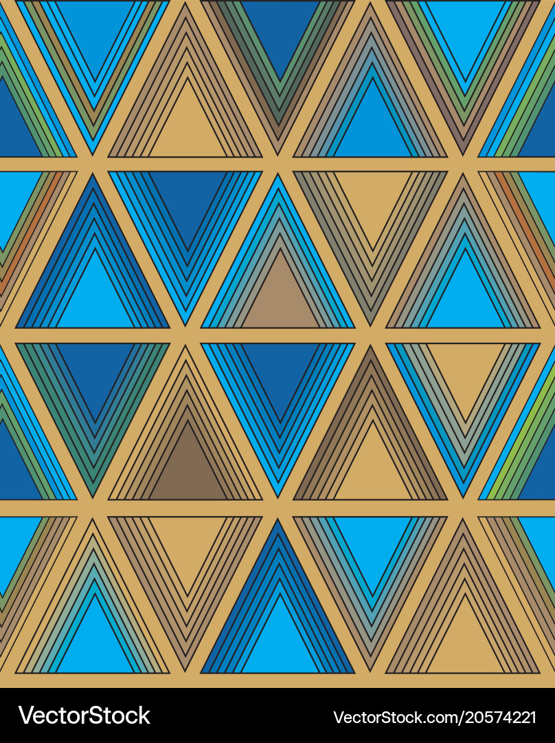Geometric Triangle Pattern vector image