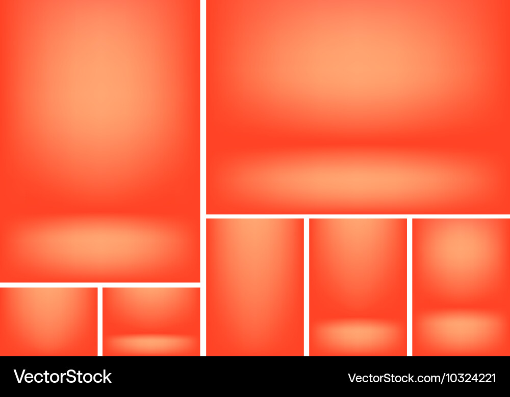 Gradient background set vector image