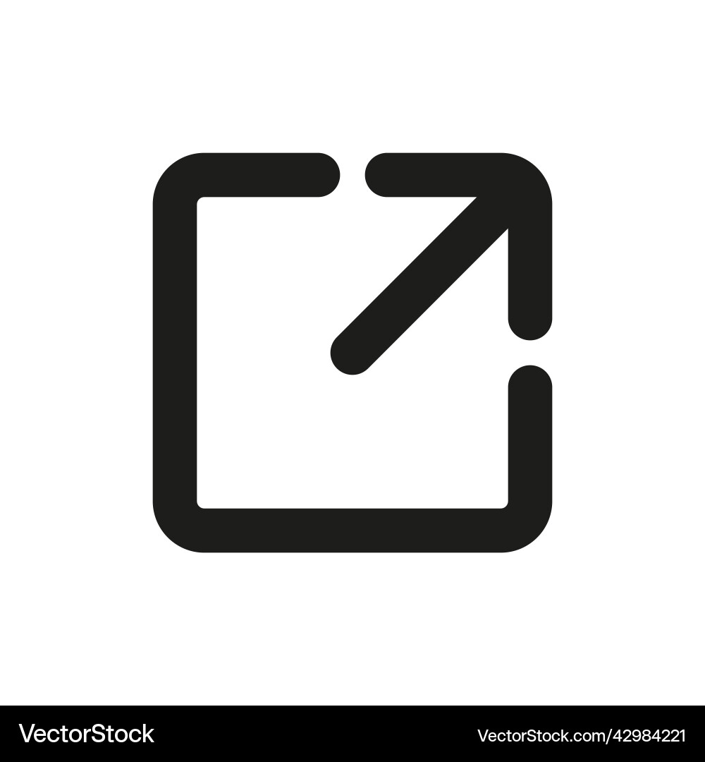 Link icon hyperlink chain symbol external Vector Image