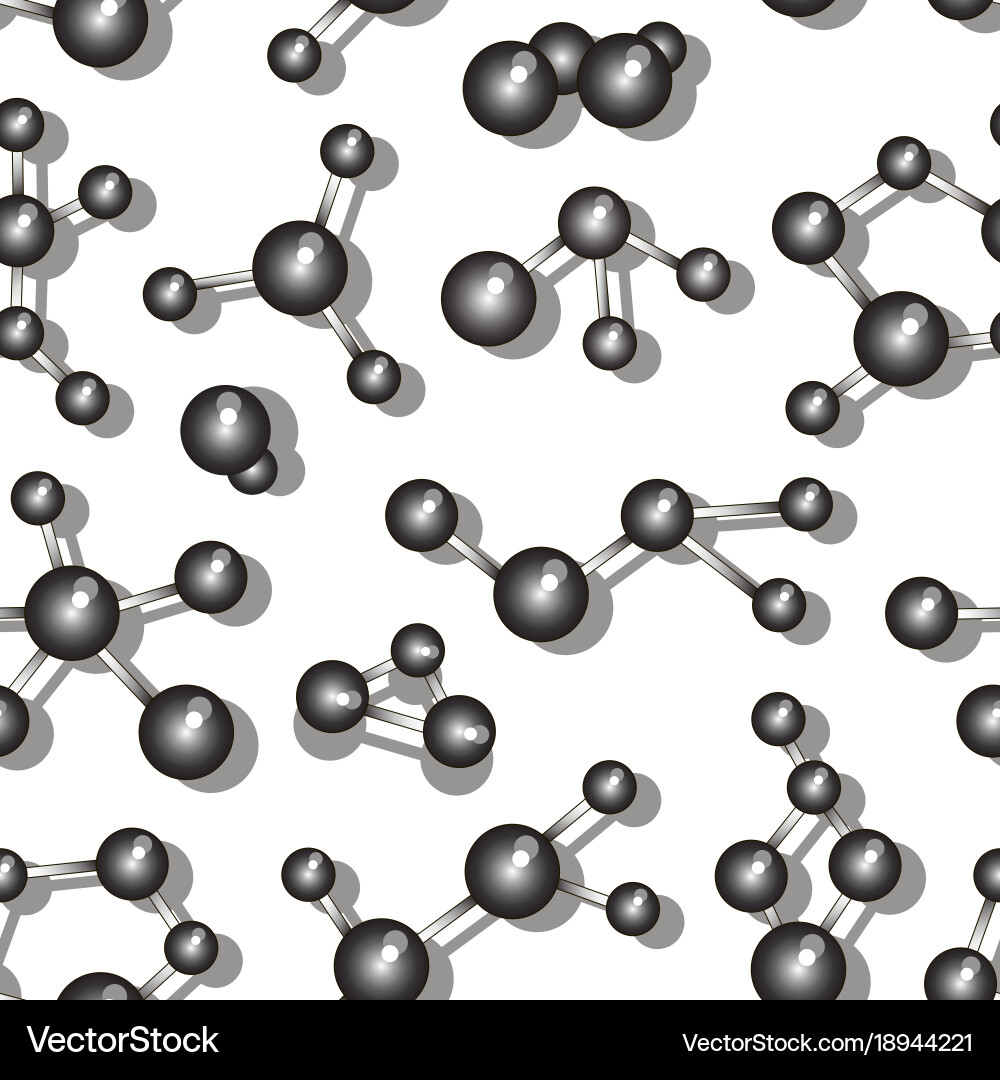 Molecule icons set pattern vector image