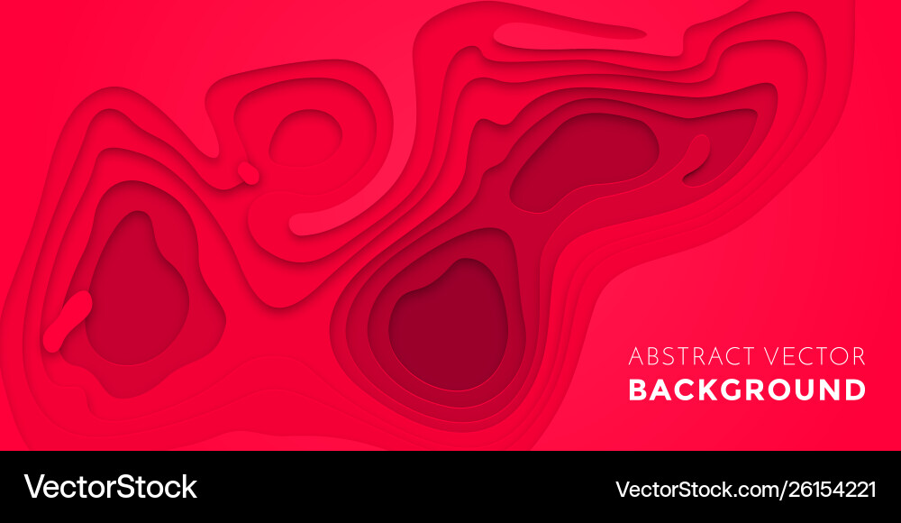 Purple red papercut multi layer pattern background Purple red papercut multi layer pattern background vector image