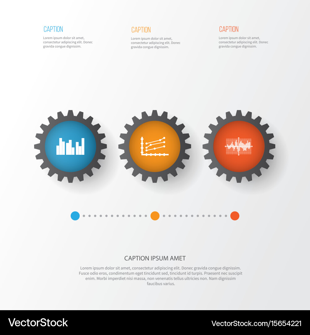 Set of graphs diagrams and statistics icons Vector Image