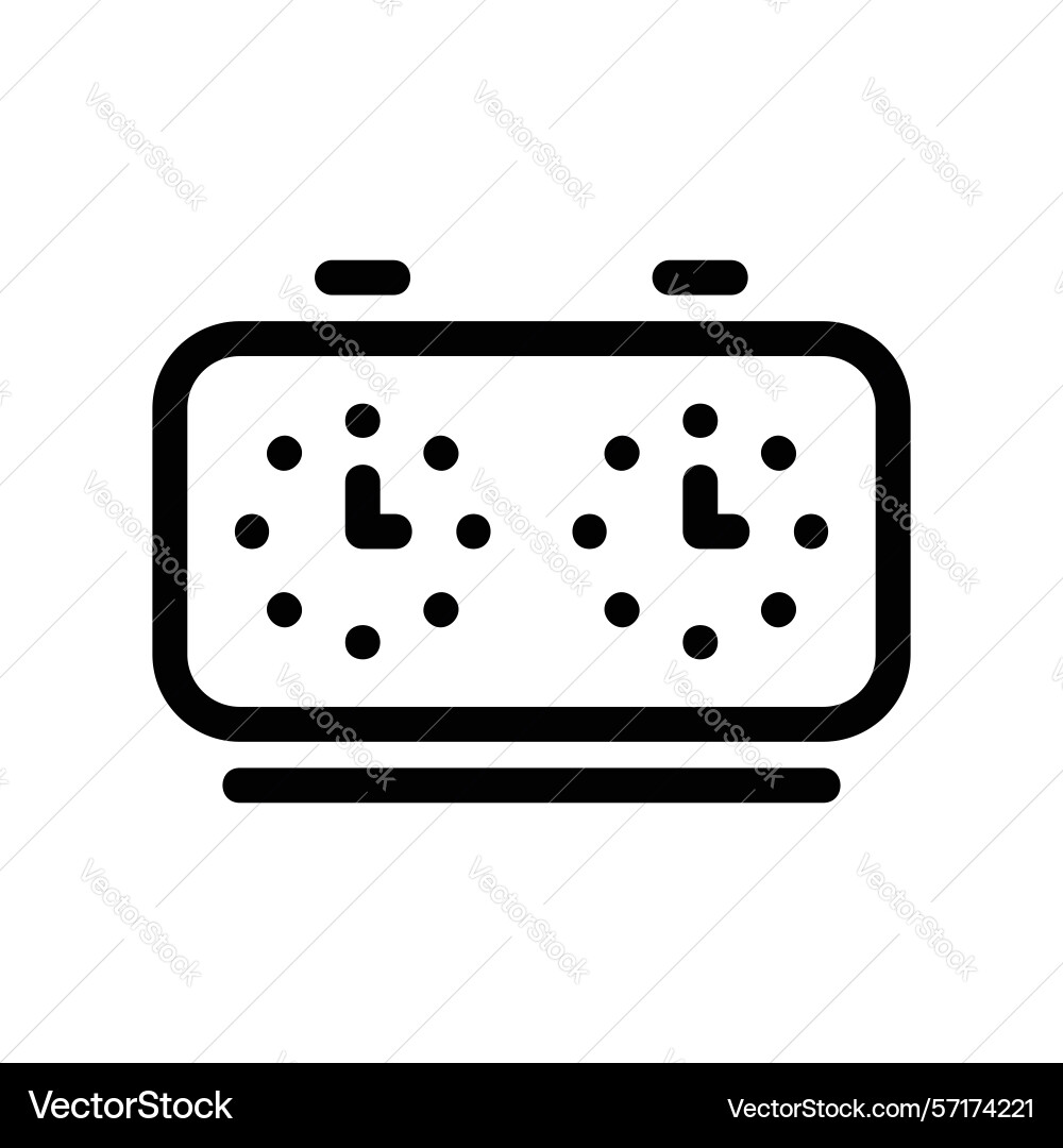 Simple icon chess clock Vector Image