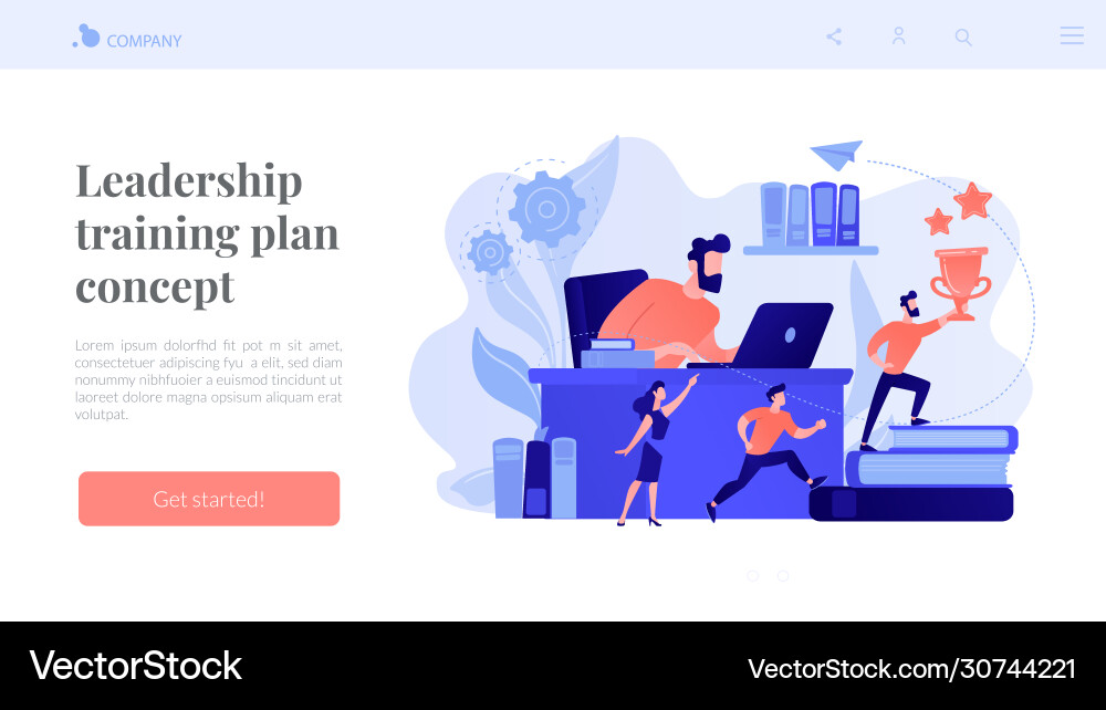 Workflow concept landing page Workflow concept landing page vector image