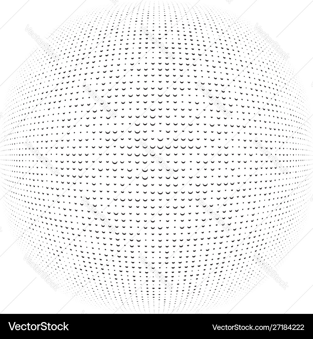 3d circular burst convex globe sphere orb distort 3d circular burst convex globe sphere orb distort vector image