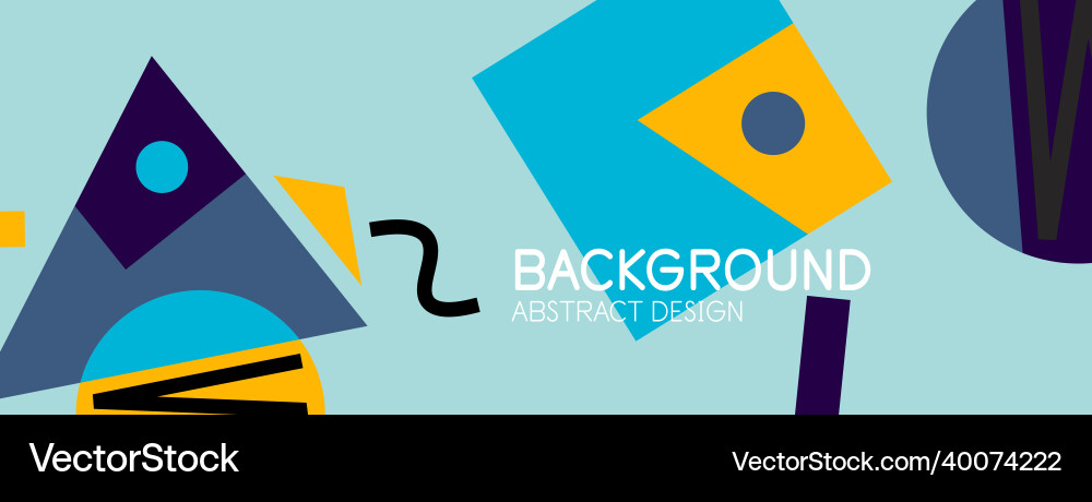 Abstract background with blocks lines geometric vector image