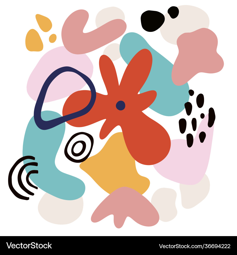 Abstract flower seamless pattern with geometric Abstract flower seamless pattern with geometric Vector Image