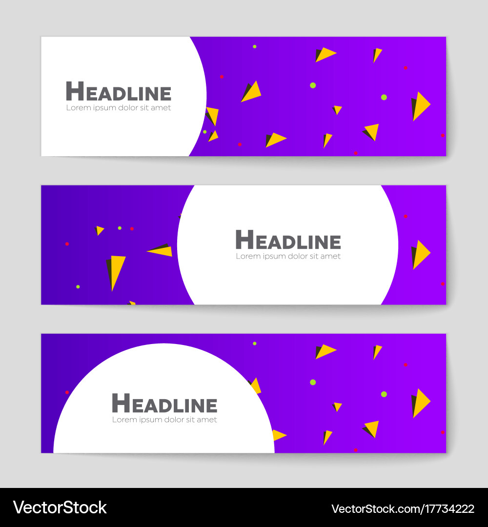 Abstract layout background set for art Vector Image