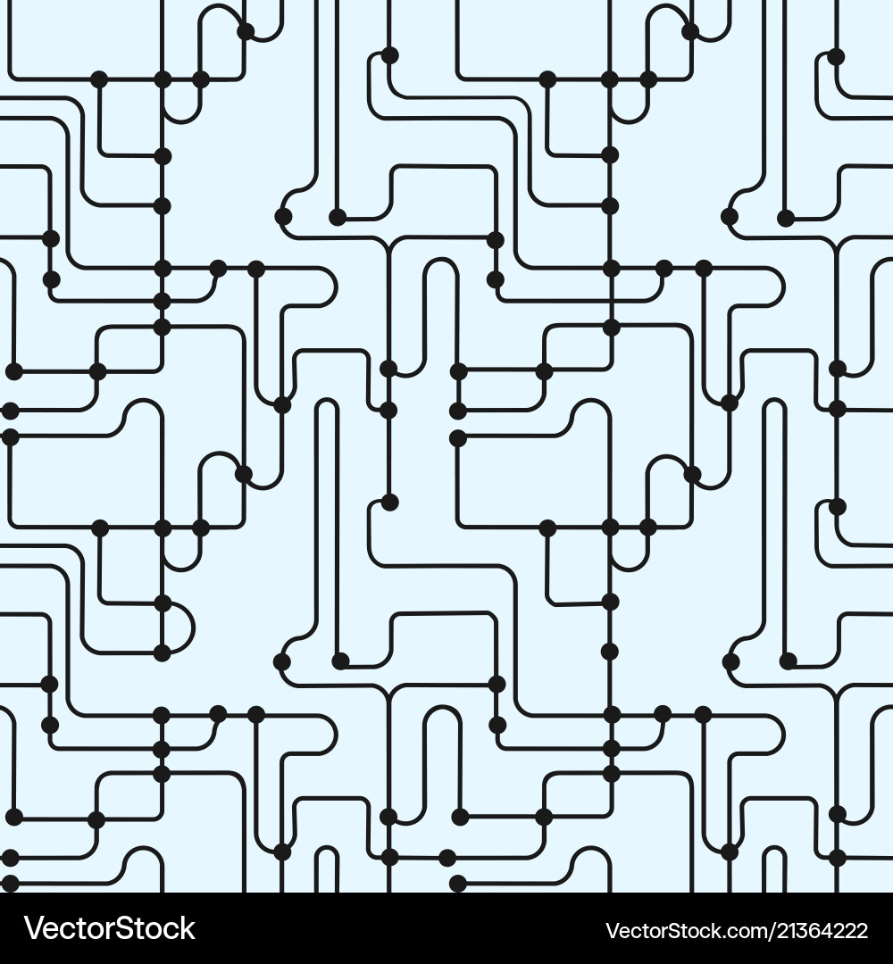 Abstract Subway Network Pattern vector image