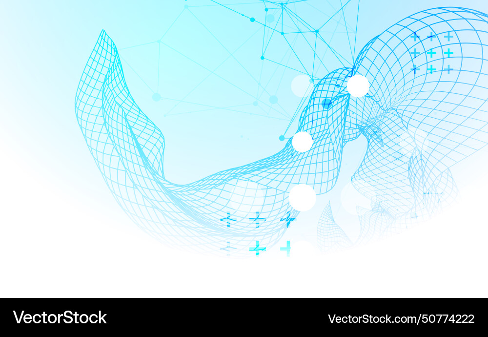 Abstract wave is made in a frame style template Abstract wave is made in a frame style template vector image