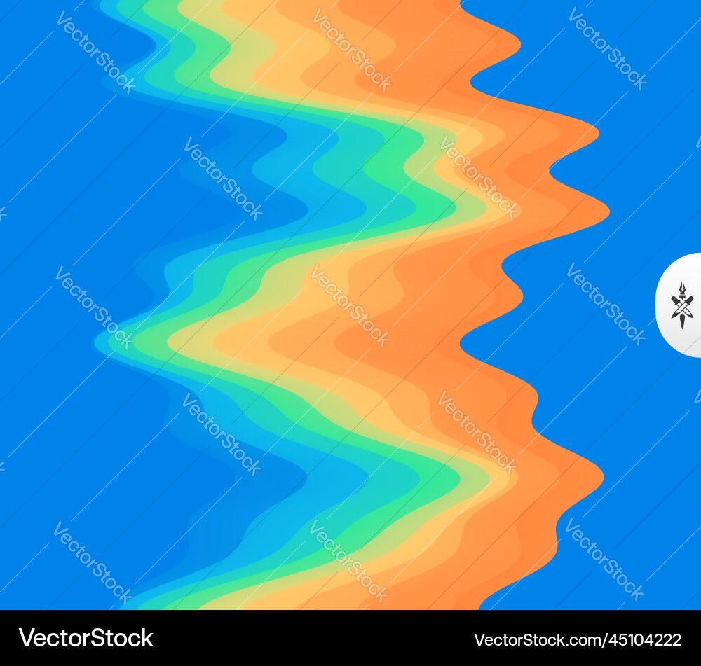 Abstract waveform background 3d technology style Abstract waveform background 3d technology style Vector Image