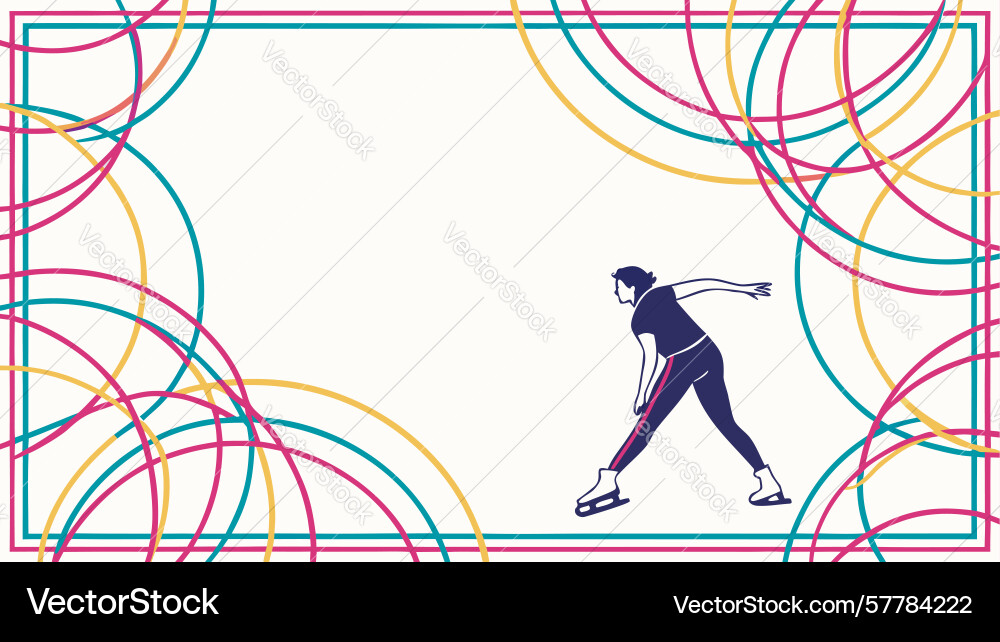 Basketball player in abstract frame dynamic vector image