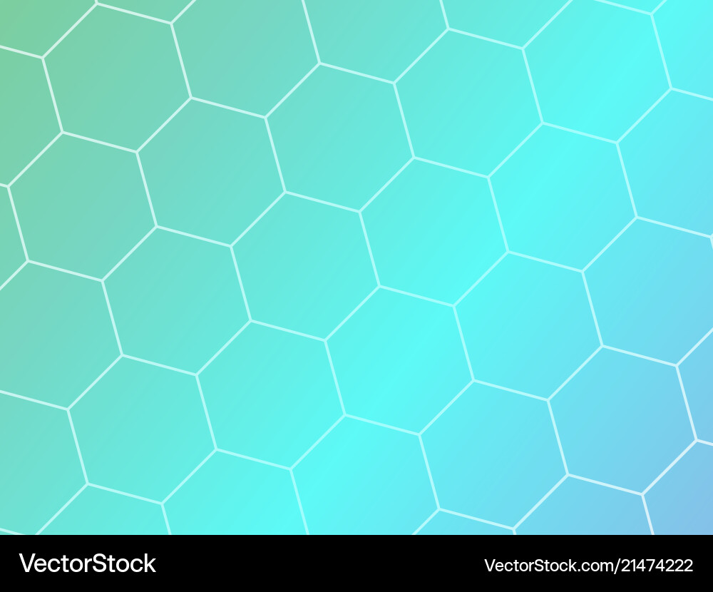 Blue abstract geometric background with hexagon Blue abstract geometric background with hexagon vector image