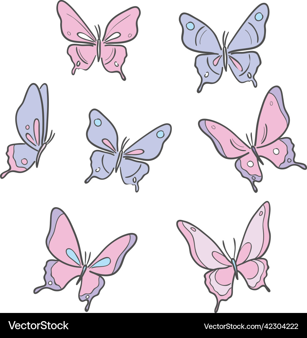 Cute butterfly Cute butterfly vector image