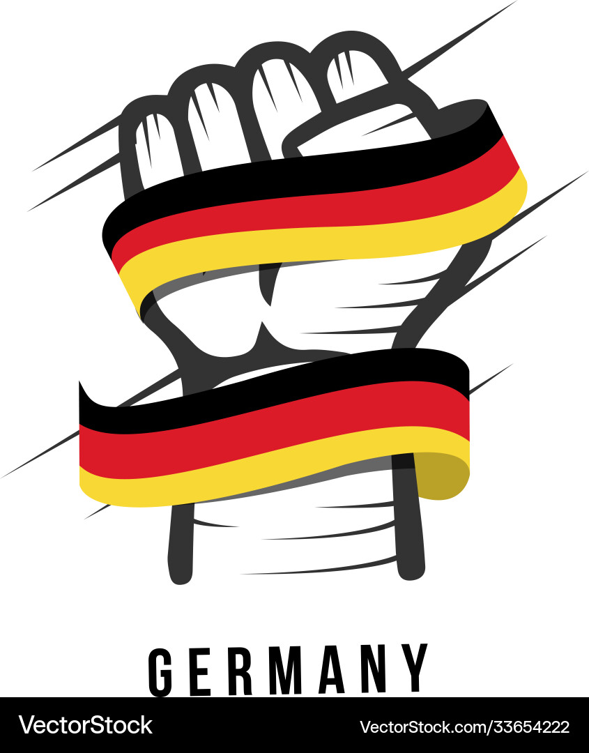 Deutschland Hand- und Flaggenmuster Deutschland Hand- und Flaggenmuster vektorbild