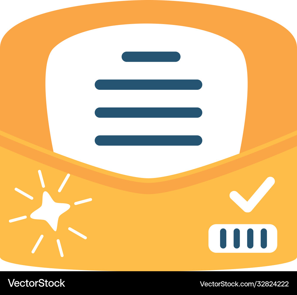Envelope open with message on white background Envelope open with message on white background vector image