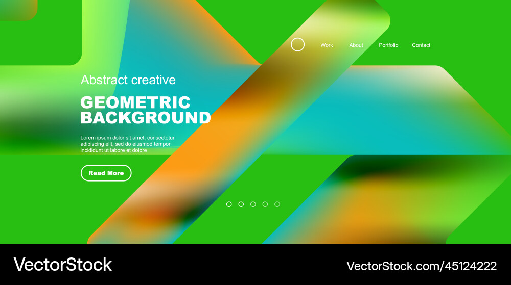 Fluid gradient triangles landing page background Fluid gradient triangles landing page background vector image