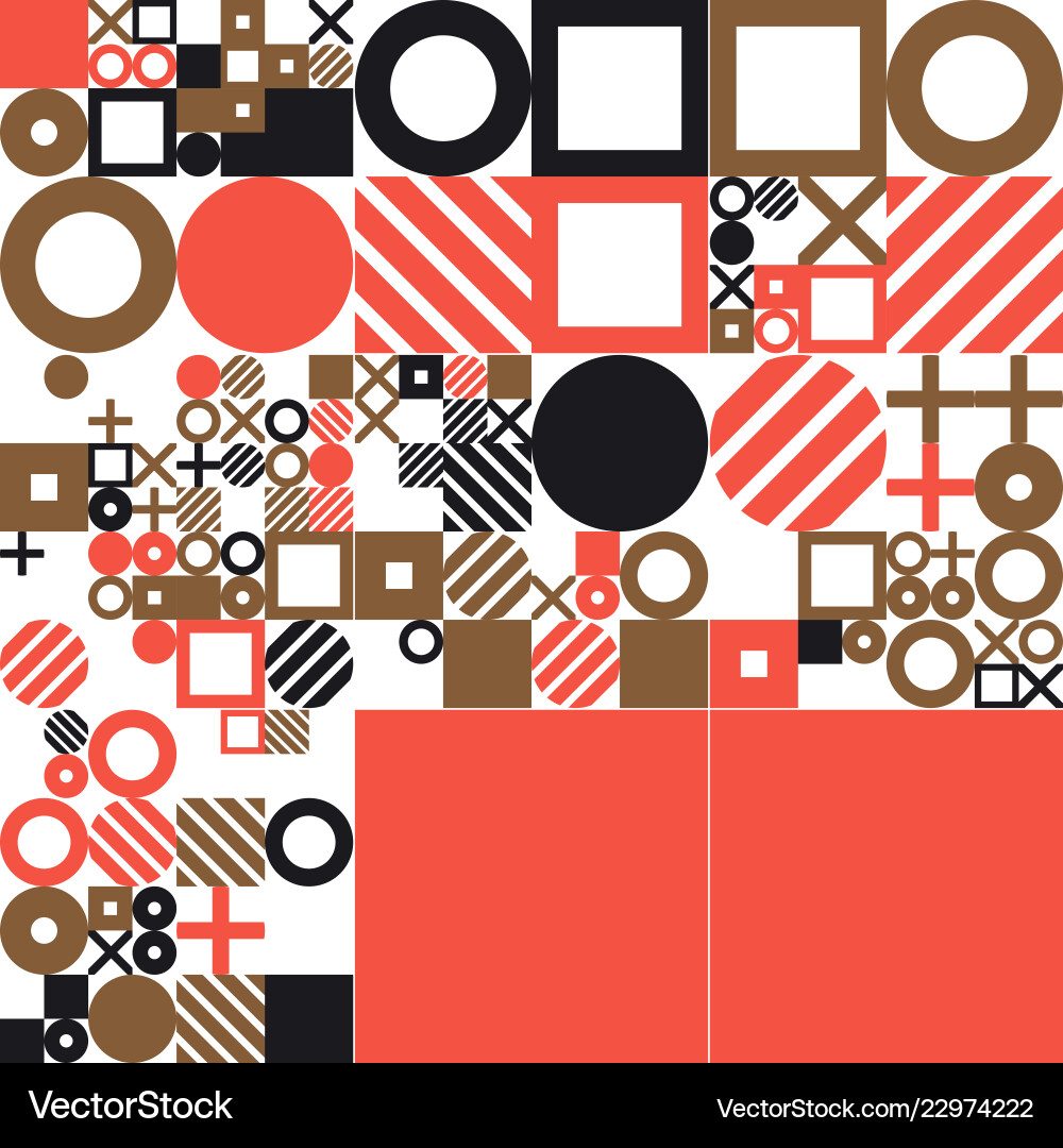 Minimalistic poster with simple shapes Minimalistic poster with simple shapes vector image