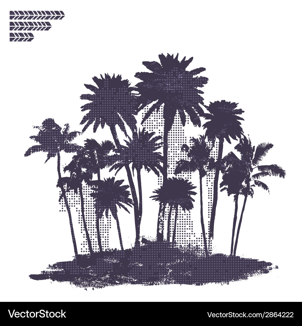 Palm trees Royalty Free Vector Image - VectorStock