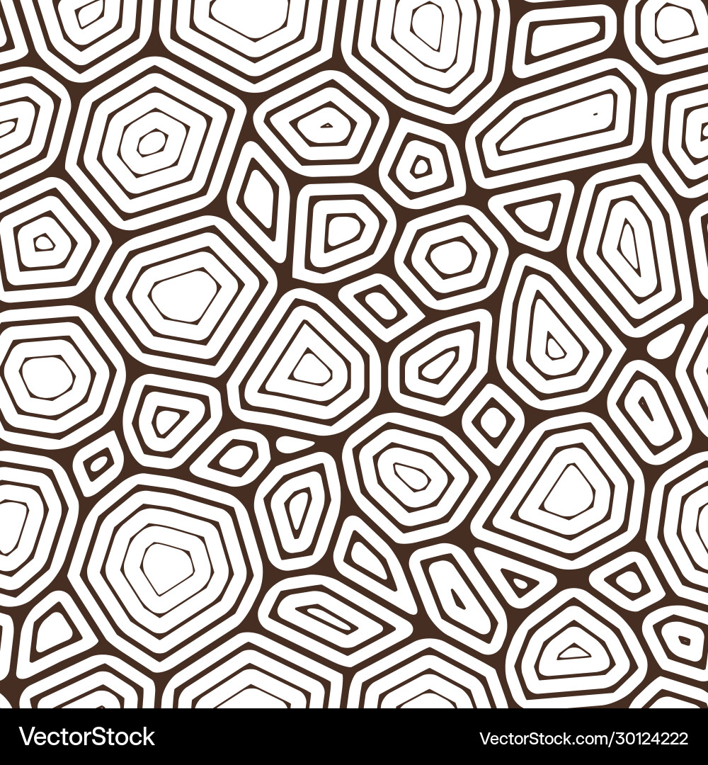 Seamless pattern ornate turtle shell Vector Image
