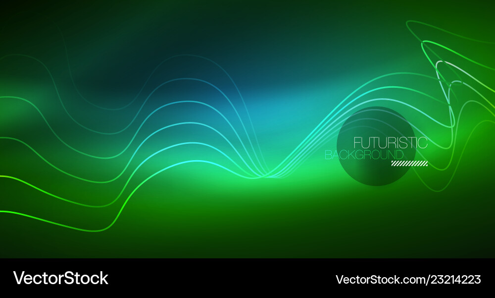 Abstract shiny glowinng color wave design element Abstract shiny glowinng color wave design element Vector Image