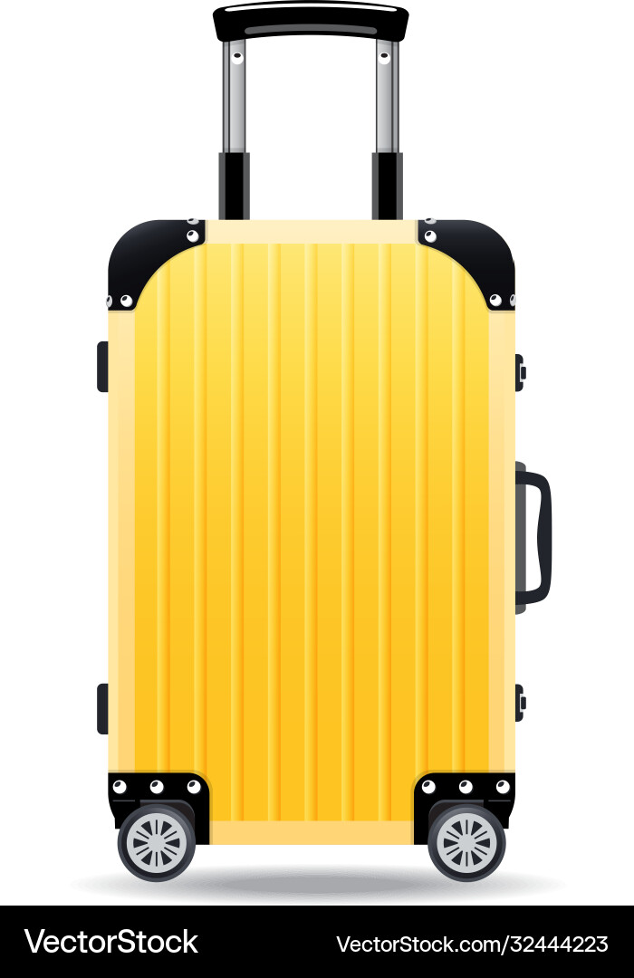 Colorful realistic travel suitcases cases bags Colorful realistic travel suitcases cases bags vector image