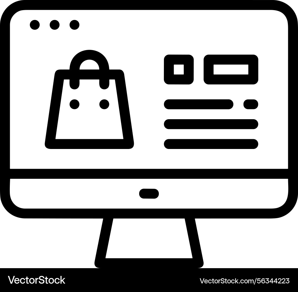 Computer icon symbol image Vector Image