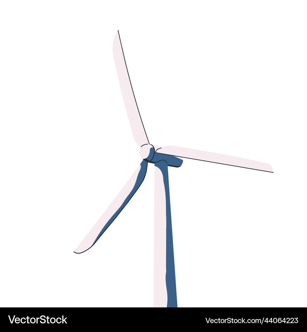 Eco wind turbine renewable electric green energy Eco wind turbine renewable electric green energy vector image