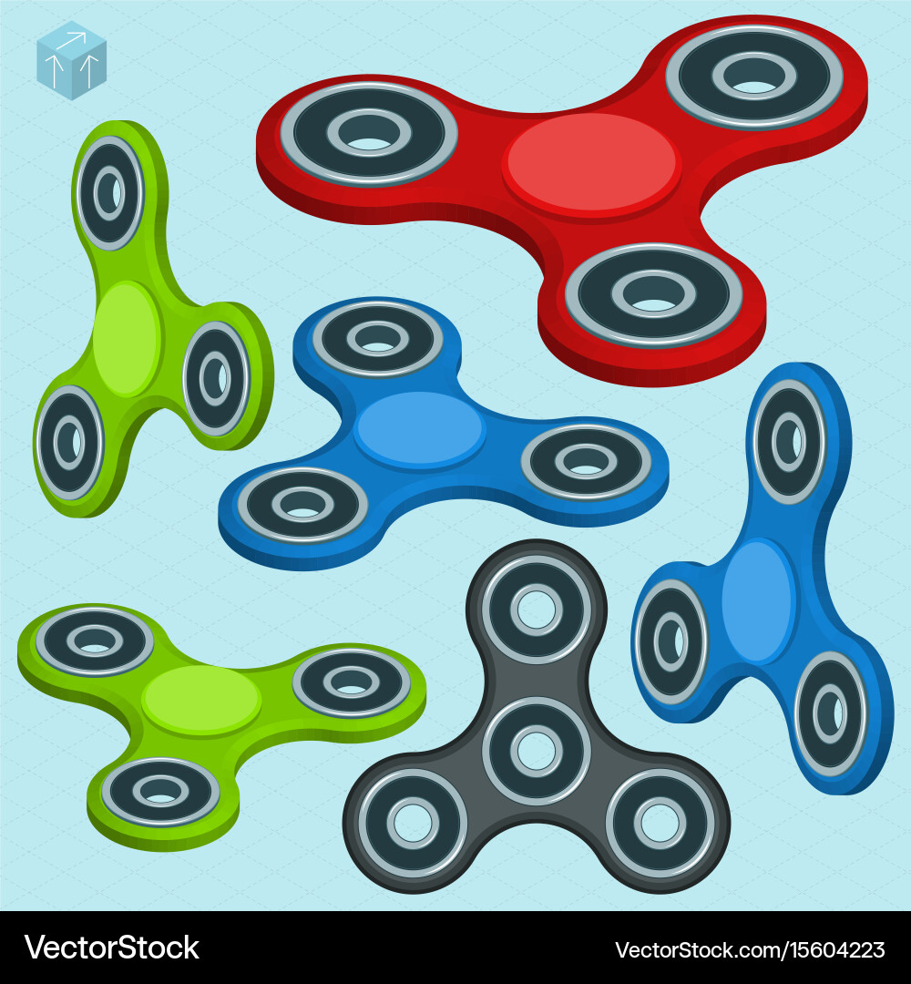 Fidget spinner relaxing toy Vector Image