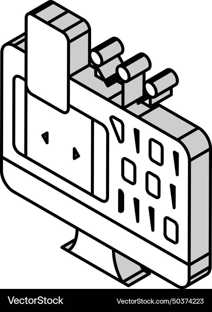 Programming software isometric icon Vector Image