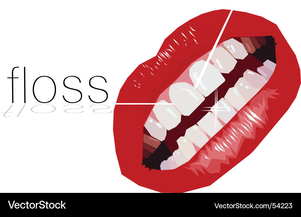 Red Lips Shine vector image