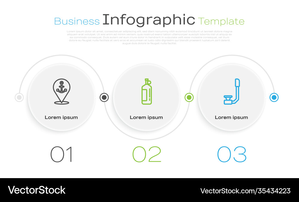 Set line location with anchor aqualung Set line location with anchor aqualung vector image