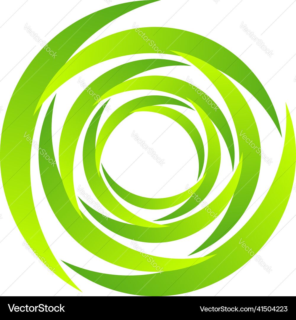 Spiral swirl twirl rotating segmented circle Spiral swirl twirl rotating segmented circle vector image