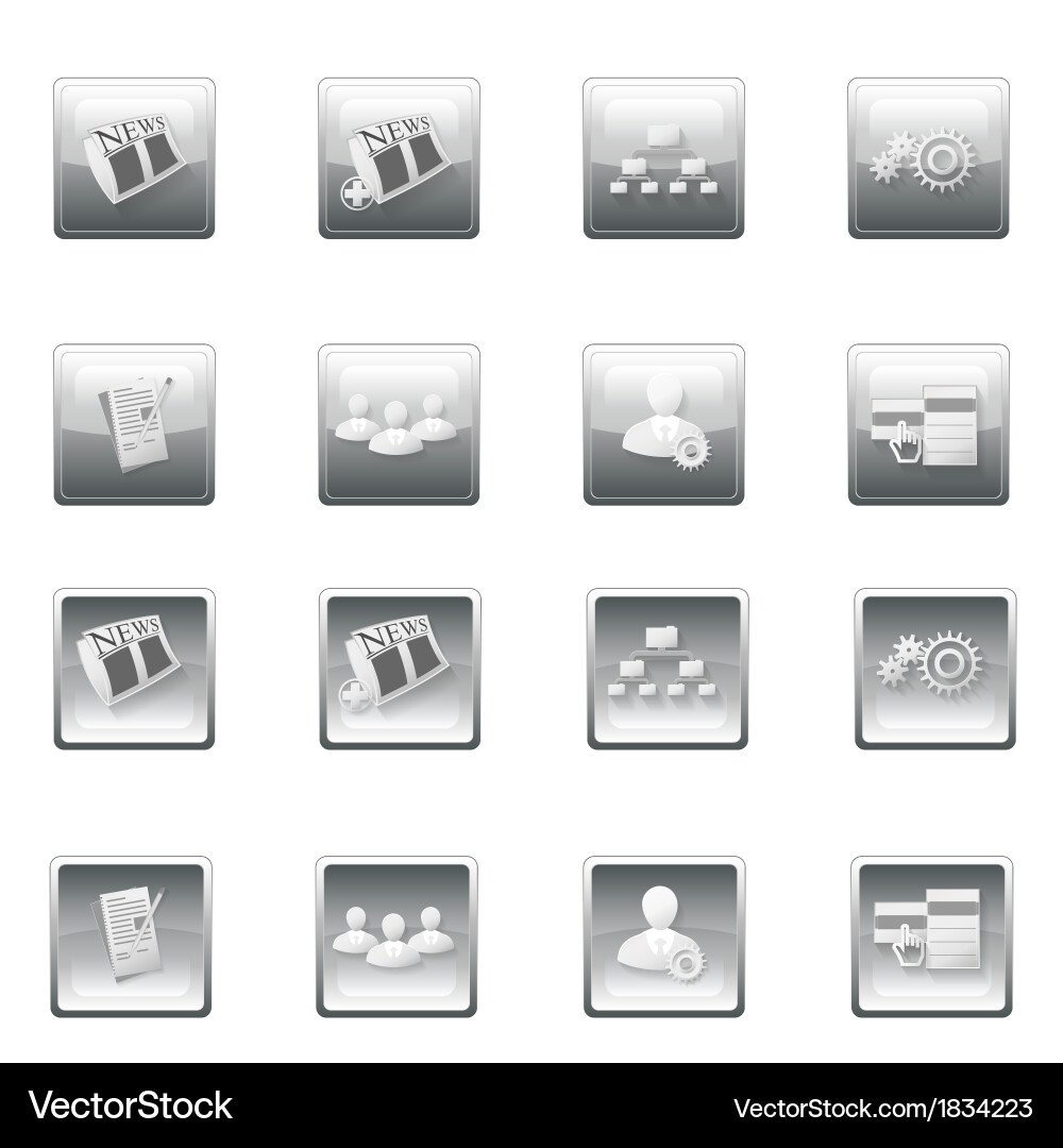 Web site buttons menu template vector image