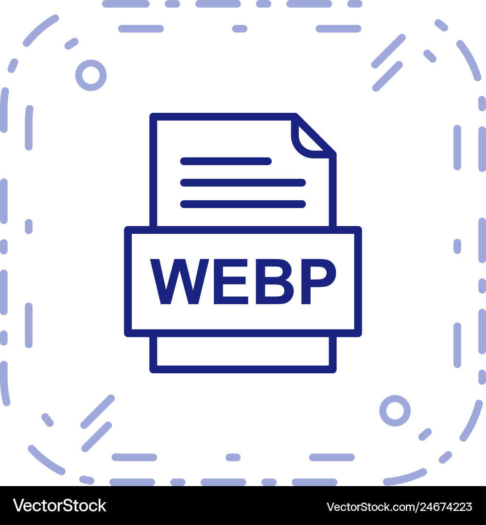 Webp file document icon Vector Image