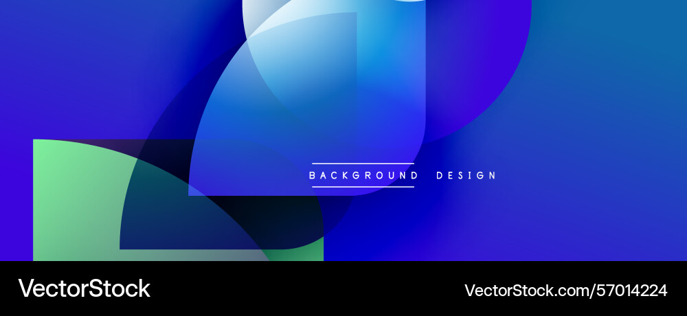 Abstract background features overlapping blue Abstract background features overlapping blue vector image
