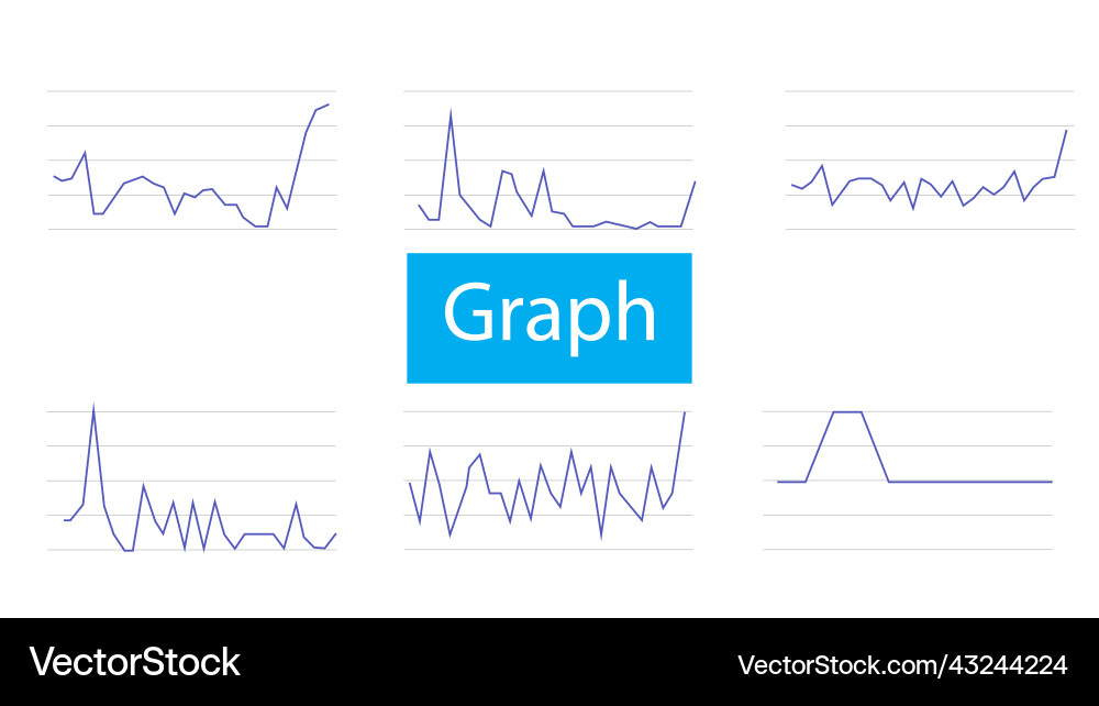 Abstract financial chart with uptrend line graph Abstract financial chart with uptrend line graph vector image