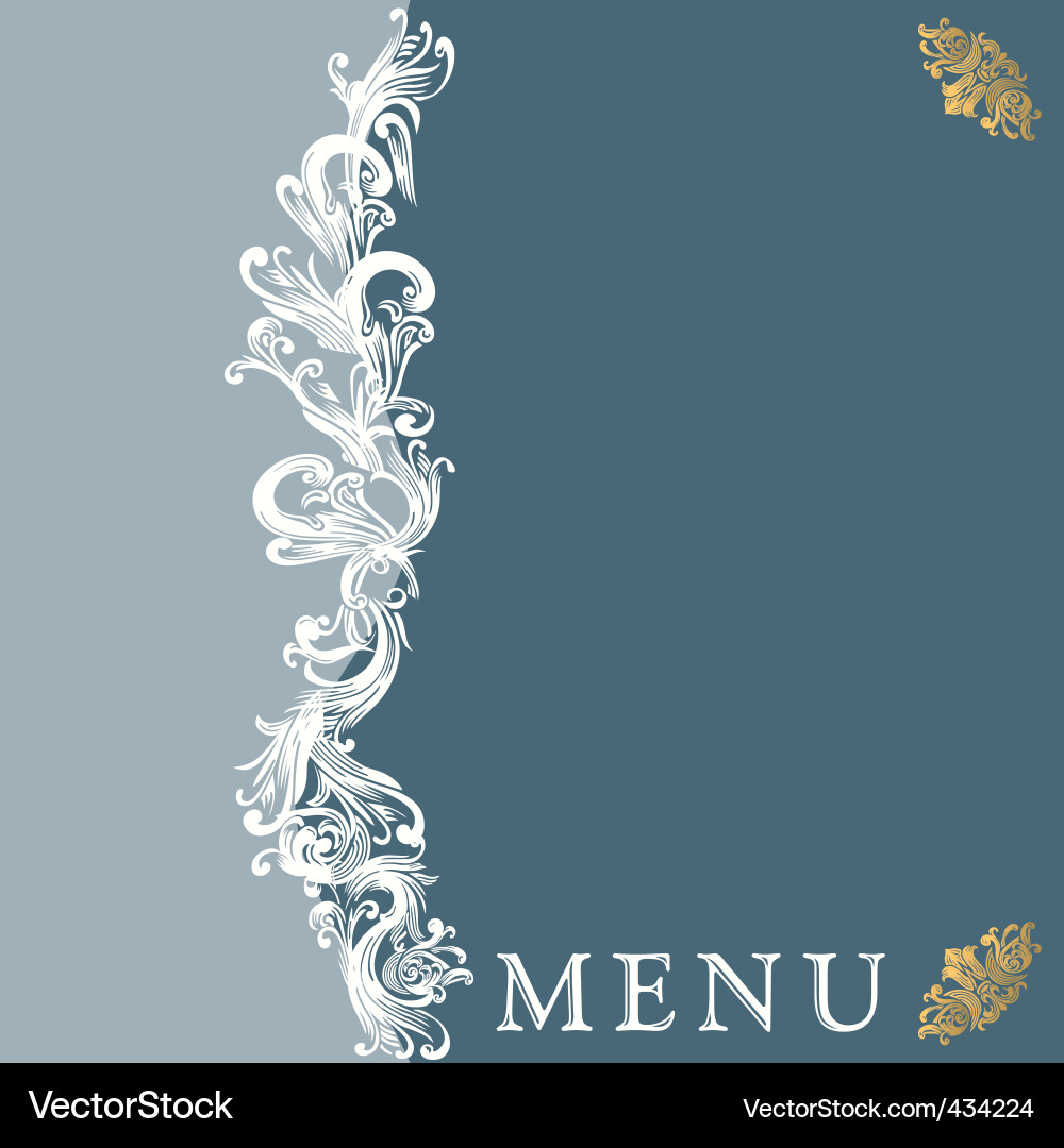 Elegant Menu Background vector image