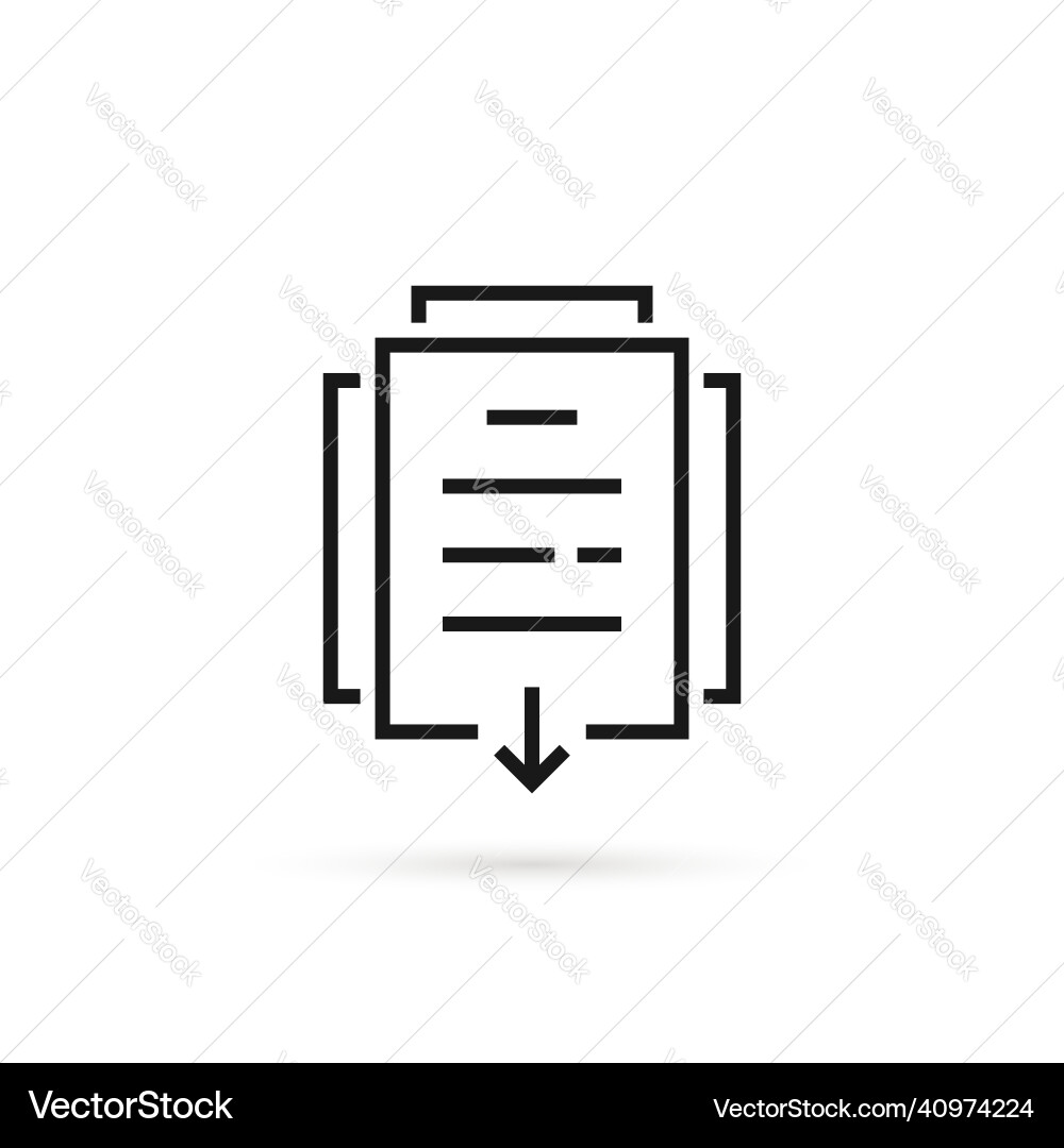 File download or linear document upload File download or linear document upload vector image