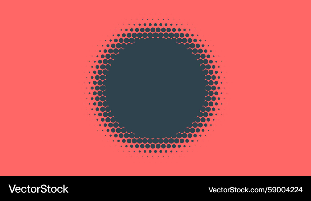 Halftone circle gradient pattern abstract banner Halftone circle gradient pattern abstract banner Vector Image